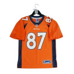 Second life - Koszulka Denver Broncos dla kobiet - Jak nowy. Brązowe bluzki damskie NFL, bez wzorów, sportowe, bez kołnierzyka, bez ramiączek. Za 148.01 zł.