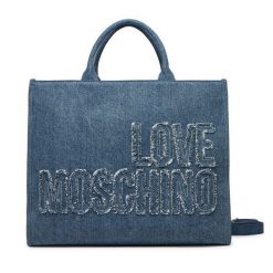 Torebka LOVE MOSCHINO. Niebieskie kuferki damskie Love Moschino, bez wzorów, bez dodatków. Za 519.99 zł.