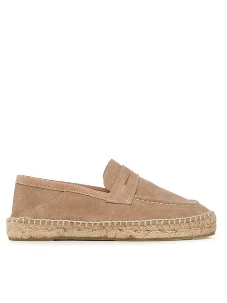 Manebi Espadryle Loafers Espadrilles W 1.9 LW Beżowy. Brązowe espadryle damskie Manebi, bez wzorów, ze skóry, bez obcasa. Za 349.99 zł.