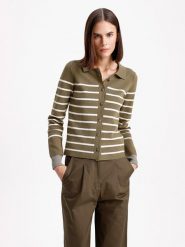 BGN Kardigan w kolorze oliwkowo-białym rozmiar: 36. Brązowe kardigany damskie BGN, bez wzorów. Za 113.95 zł.