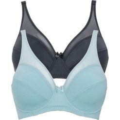 Biustonosz na fiszbinach z siateczką (2 szt.). Czerwone biustonosze bonprix, bez wzorów. Za 82.99 zł.