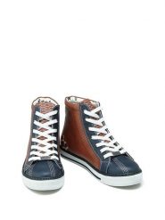 Goby Sneakersy w kolorze brązowo-niebieskim rozmiar: 39. Brązowe obuwie sportowe damskie Goby, z materiału, za kostkę, bez zapięcia. Za 205.93 zł.
