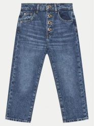 Guess Jeansy J5RA01 D45E0 Niebieski Regular Fit. Niebieskie jeansy dziewczęce Guess, z aplikacjami, z bawełny. Za 149.99 zł.