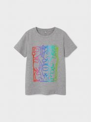 NAME IT T-Shirt AMONGUS Jish 13225980 Szary Regular Fit. Szare t-shirty i koszulki chłopięce Name it, bez wzorów, z bawełny, bez kołnierzyka, bez ramiączek. Za 89.99 zł.