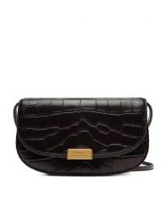 Tommy Hilfiger Torebka Party Le Mini Crossover Croc AW0AW18203 Brązowy. Brązowe listonoszki damskie Tommy Hilfiger, bez wzorów, ze skóry, bez dodatków. Za 609.99 zł.