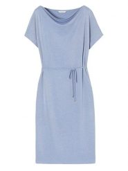 TATUUM Sukienka "Kowna" w kolorze błękitnym rozmiar: XXL. Niebieskie sukienki damskie TATUUM, bez wzorów, z tkaniny, bez ramiączek. Za 164.02 zł.