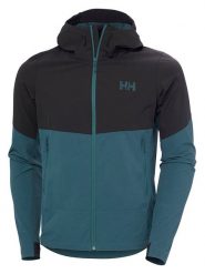 Helly Hansen Kurtka softshellowa w kolorze niebiesko-czarnym rozmiar: XL. Czarne kurtki sportowe damskie Helly Hansen, xl, bez wzorów, z poliamidu, bez kaptura. Za 320.63 zł.