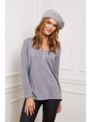 Joséfine Sweter "Drival" w kolorze szarym rozmiar: M. Szare swetry klasyczne damskie Joséfine, m, bez kołnierzyka. Za 108.99 zł.