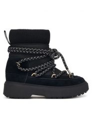 Tommy Hilfiger Śniegowce Lace-Up Water Resist Snow Boot FW0FW09546 Czarny. Czarne śniegowce damskie Tommy Hilfiger, z materiału. Za 649.99 zł.