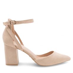 Czółenka DeeZee. Brązowe czółenka damskie DeeZee, bez wzorów, bez obcasa. Za 119.99 zł.