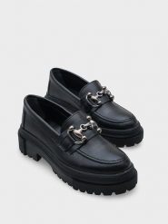 Trendyol Mokasyny w kolorze czarnym rozmiar: 37. Czarne mokasyny damskie Trendyol, bez obcasa. Za 121.99 zł.