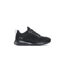 Buty damskie sportowe Skechers BOBS SQUAD. Czarne obuwie sportowe casual damskie Skechers, bez zapięcia. W wyprzedaży za 199.00 zł.