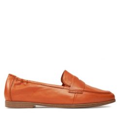 Mokasyny Tamaris. Brązowe mokasyny damskie Tamaris, bez obcasa. Za 349.99 zł.