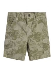 Guess Szorty materiałowe N3GD12 WFCB0 Zielony Regular Fit. Zielone spódnice damskie Guess, z aplikacjami, z bawełny. Za 130.99 zł.