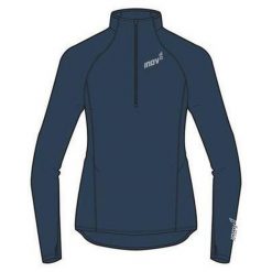 Bluza biegowa damska Inov-8 Train Elite Mid LSZ. Niebieskie bluzy damskie Inov-8, l, bez wzorów, bez kaptura. Za 140.99 zł.