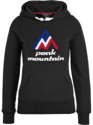 Peak Mountain Bluza w kolorze czarnym rozmiar: S. Czarne bluzy damskie Peak Mountain, s, bez wzorów, bez kaptura. Za 96.60 zł.