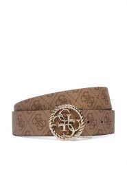Guess Pasek BW9497 P6435 Brązowy. Brązowe paski damskie Guess, z aplikacjami, ze skóry. Za 234.99 zł.