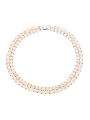 Mitzuko Naszyjnik perłowy w kolorze jasnoróżowym - dł. 40 cm rozmiar: onesize. Różowe naszyjniki damskie Mitzuko, z perłą, srebrne. Za 434.99 zł.