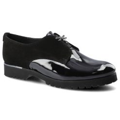 Czarne Półbuty Karino Damskie Eleganckie Obuwie. Czarne półbuty damskie Karino, bez wzorów, z jeansu, bez obcasa, bez zapięcia. Za 229.00 zł.