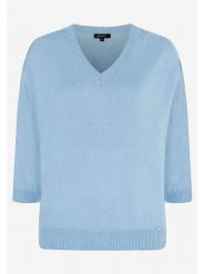 More & More Sweter w kolorze błękitnym rozmiar: 34. Niebieskie swetry klasyczne damskie More & More, ze splotem, bez kołnierzyka. Za 92.21 zł.