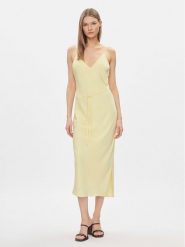 Calvin Klein Sukienka letnia K20K206776 Żółty Regular Fit. Żółte sukienki damskie Calvin Klein, bez wzorów, z syntetyku, bez ramiączek. Za 489.99 zł.