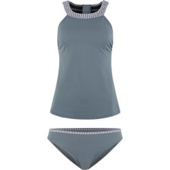 Tankini (2 części), zrównoważony produkt bonprix szary. Szare bikini bonprix, w paski. Za 129.99 zł.
