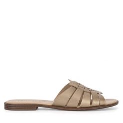 Klapki Lasocki. Żółte klapki damskie Lasocki, bez wzorów, bez obcasa, bez zapięcia. Za 139.99 zł.