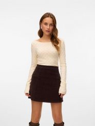 ONLY Sweter w kolorze beżowym rozmiar: S. Brązowe swetry klasyczne damskie Only, s, bez kołnierzyka. Za 105.38 zł.
