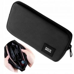 Saszetka rowerowa Rockbros 0,15l na telefon, klucze i portfel. Czarne nerki i saszetki damskie ROCKBROS, bez wzorów, z materiału. Za 54.99 zł.