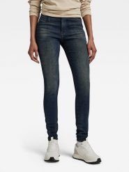 G-Star Dżinsy "Kafey" - Skinny fit - w kolorze granatowym rozmiar: W29/L32. Niebieskie jeansy damskie G-Star, z podwyższonym stanem. Za 254.74 zł.