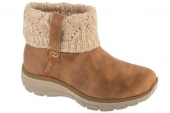 Buty zimowe damskie, Easy Going - Cozy Weather 2. Szare obuwie trekkingowe damskie Skechers, z materiału, bez zapięcia. Za 279.99 zł.