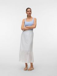 Vero Moda Spódnica w kolorze białym rozmiar: L. Białe spódnice damskie Vero Moda, l, bez wzorów, z bawełny, maxi. Za 96.14 zł.