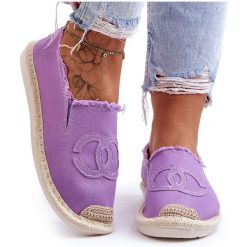 Klasyczne Damskie Espadryle Fioletowe Flaure. Fioletowe espadryle damskie bez wzorów, bez obcasa. Za 117.63 zł.