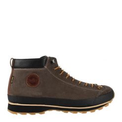 Buty turystyczne LOMER BIO NATURALE MID MTX wysokie zamszowe. Brązowe obuwie trekkingowe damskie Lomer, z mikrofibry, bez zapięcia. Za 549.00 zł.