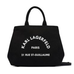 Torebka KARL LAGERFELD. Czarne kuferki damskie KARL LAGERFELD, bez wzorów, bez dodatków. Za 429.99 zł.