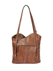 Rieker Shopper bag w kolorze jasnobrązowym - 29 x 29 x 8 cm rozmiar: S. Brązowe shopper bag Rieker, bez wzorów, z materiału, na ramię, bez dodatków. Za 149.95 zł.