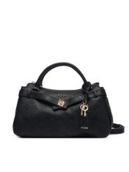 Guess Torebka Ella Logo HWPD97 46050 Czarny. Czarne kuferki damskie Guess, z aplikacjami, ze skóry, bez dodatków. Za 584.99 zł.