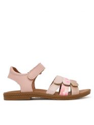 Primigi Sandały 1387000 S Różowy. Czerwone sandały dziewczęce Primigi, ze skóry, bez obcasa, bez zapięcia. Za 279.99 zł.