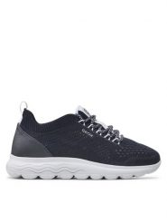 Geox Sneakersy D Spherica A D15NUA 0006K C4002 Granatowy. Niebieskie obuwie sportowe damskie Geox, z materiału, bez zapięcia. W wyprzedaży za 299.99 zł.