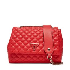 Torebka Guess. Czerwone torebki wieczorowe damskie Guess, z aplikacjami, bez dodatków. Za 329.99 zł.