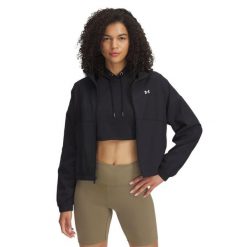 Damska kurtka zapinana na zamek Under Armour Rival. Białe kurtki damskie Under Armour, l, bez wzorów, z materiału, bez kaptura. Za 302.00 zł.