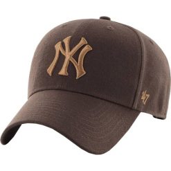 Czapka z daszkiem - New York Yankees Czapka regulowana. Niebieskie czapki z daszkiem damskie 47 Brand, bez wzorów. Za 139.00 zł.
