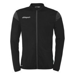 Kurtka z dresu Uhlsport Squad 27 Classic. Czarne kurtki damskie Uhlsport, uniwersalny, bez wzorów, z dresówki, bez kaptura. Za 151.00 zł.