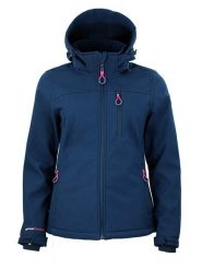 Peak Mountain Kurtka softshellowa "Aclaudio" w kolorze granatowym rozmiar: M. Niebieskie kurtki sportowe damskie Peak Mountain, m, bez wzorów, bez kaptura. Za 217.99 zł.