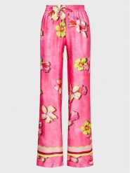 Ermanno Firenze Spodnie materiałowe D42EP054EB9 Różowy Regular Fit. Czerwone spodnie materiałowe damskie Ermanno Firenze, bez wzorów, z materiału. Za 959.99 zł.