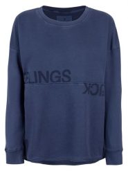 LIEBLINGSSTÜCK Bluza "Upa" w kolorze granatowym rozmiar: XXL. Niebieskie bluzy damskie LIEBLINGSSTÜCK, xxl, bez wzorów, z bawełny, bez kaptura. Za 158.10 zł.