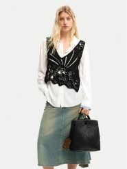 Desigual Plecak 26SAKP42 Czarny. Czarne plecaki Desigual, bez wzorów, ze skóry. Za 379.99 zł.