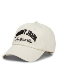 Tommy Jeans Czapka z daszkiem Hot Summer AW0AW15959 Beżowy. Brązowe czapki z daszkiem damskie Tommy Jeans, bez wzorów, z bawełny. Za 219.99 zł.