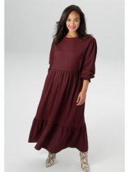 Aniston Sukienka w kolorze bordowym rozmiar: 50. Czerwone sukienki damskie Aniston, bez wzorów, bez ramiączek. Za 120.95 zł.