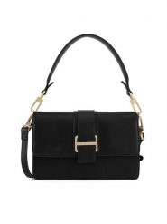 GINO ROSSI Torebka C-1-4 Czarny. Czarne torebki klasyczne damskie Gino Rossi, ze skóry, bez dodatków. Za 249.99 zł.